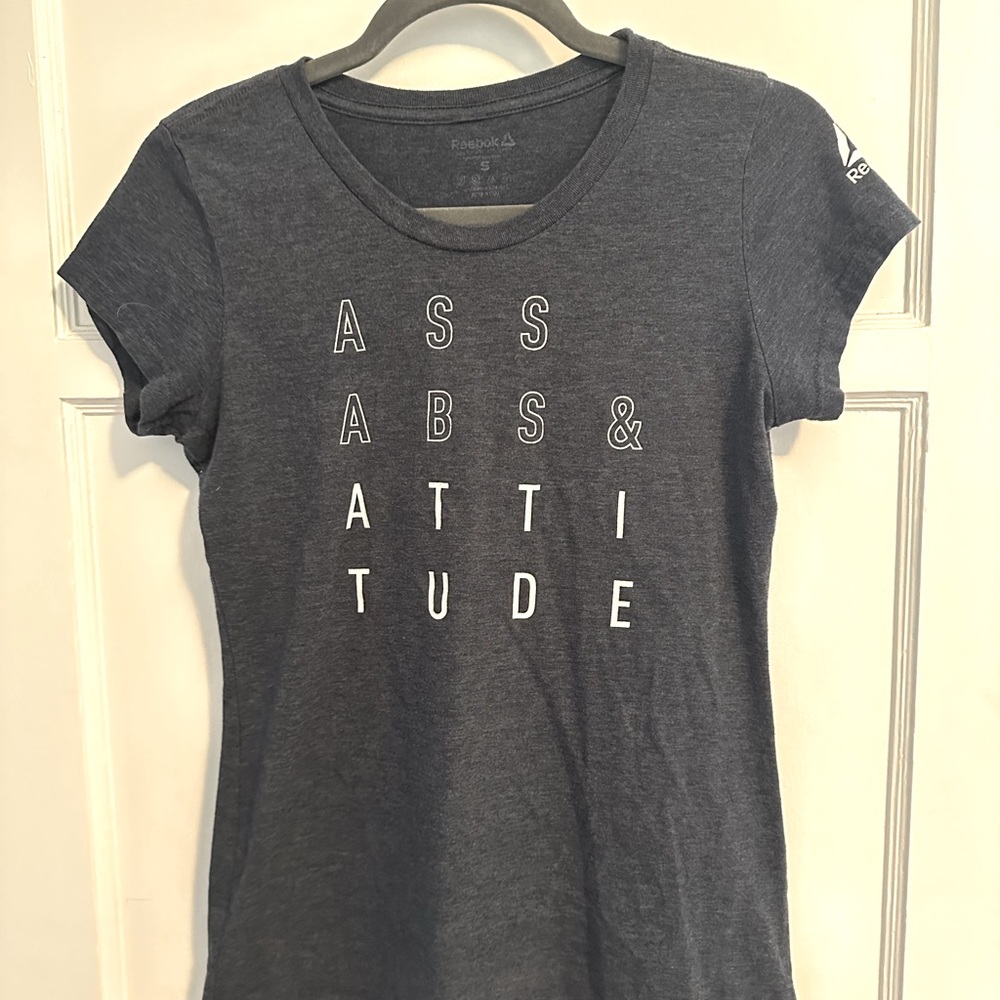 Sassy navy blue Reebok crossfit tshirt size small